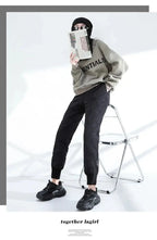 down Bottoming down Cotton Pants Women's New Loose High Waist down Wadded Trousers Women's Fashion Autumn and Winter New