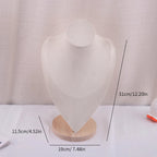 Velvet Portrait Necklace Display Pendant Organizer Jewelry Display Stand Jewelry Mannequin Bust Necklace Pendant Window Display