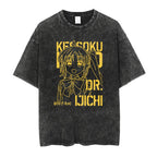 Men Oversized Printed Tshirts Bocchi Club Music Band Anime Bocchi The Rock Cotton Tops Creative Crew Neck Tees Washed TShirt