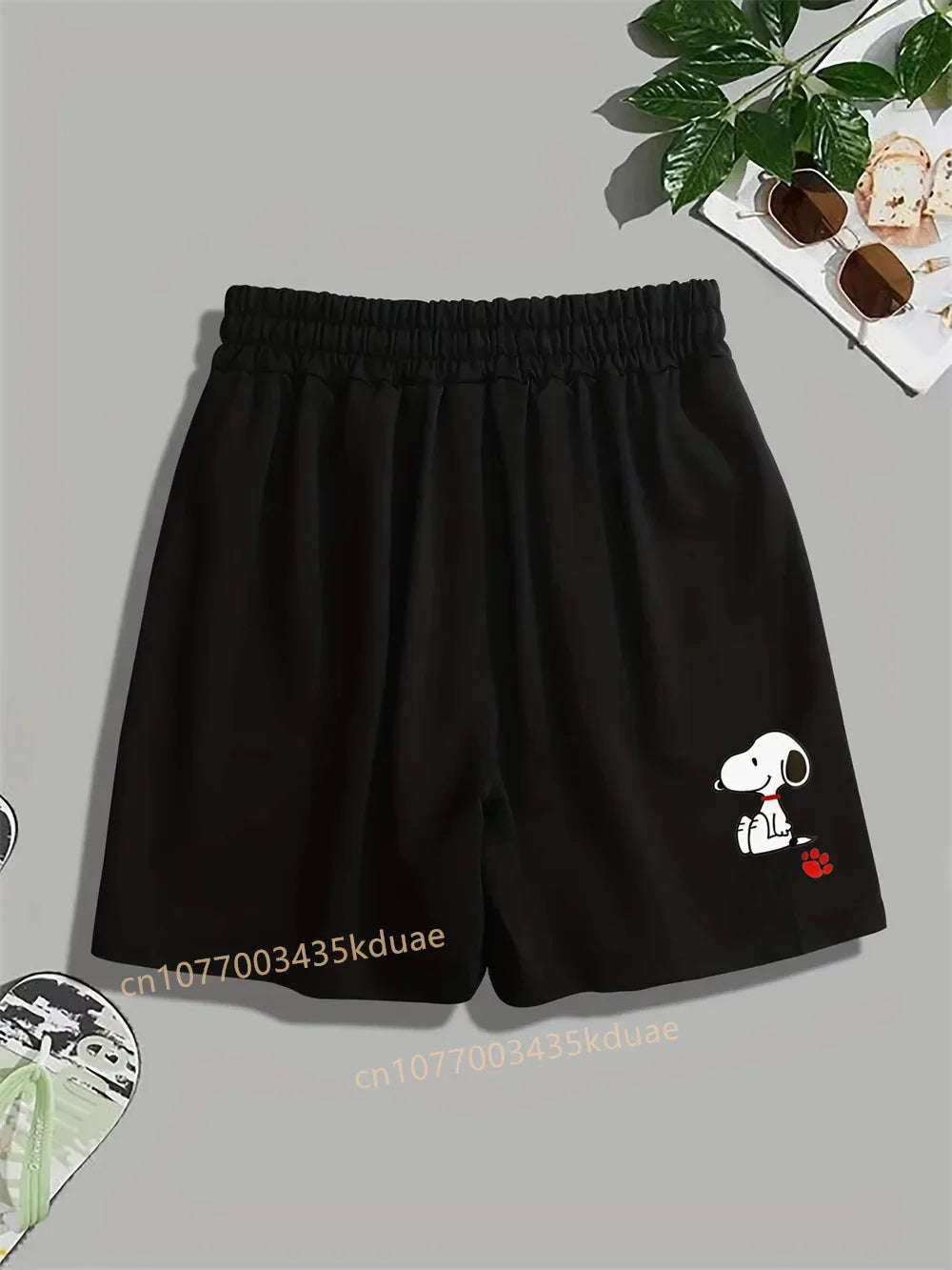 New Funny Snoopy Printed Street Shorts Boy's Girl's Men's Women's Casual Shorts Summer Couple Cartoon Sports Shorts Beach Pants