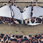 Cheap Push Up Bikinis Women Swimsuits  Solid Padded Women Swimwear Vintage Female Swimsuit High Waist Biquini Bathing Suit