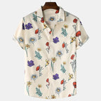 New 3D Oversized Geometric Print Hawaiian Shirt Summer Beach Casual men's short-sleeved Top Comfortable Chinese Style