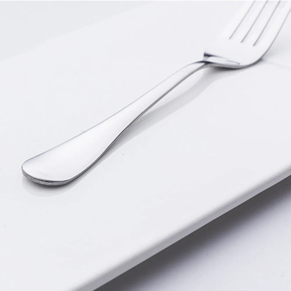 Flatware Dinner Forks Stainless Steel Fruit Forks Fine Flatware Silverware Forks for Home Restaurant Office School and More