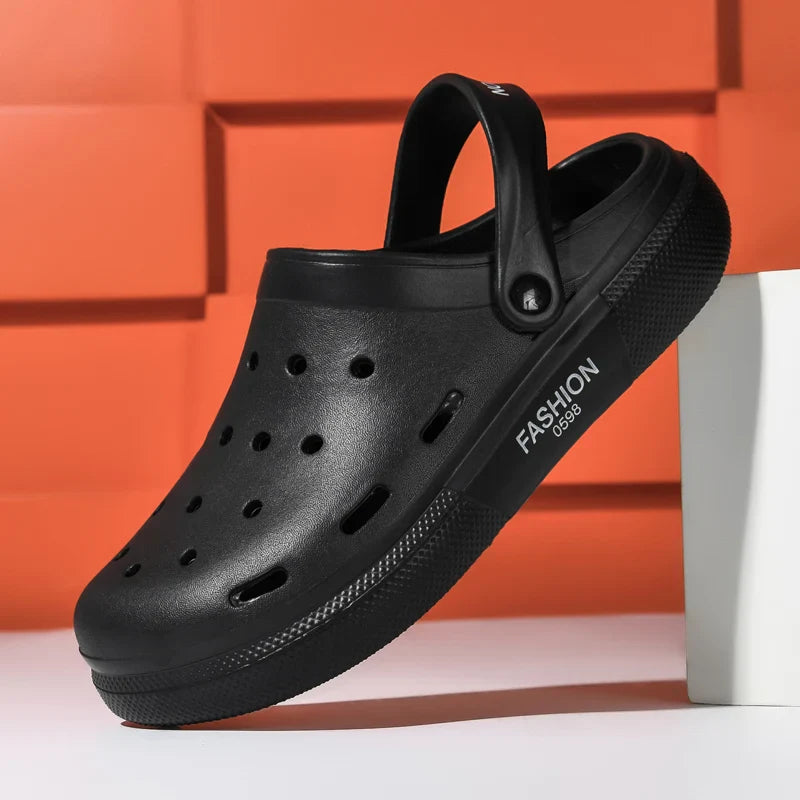 Cave shoes men's shoes outdoor sports sandals two-wear half slippers fashionable casual soft-soled beach shoes sandals