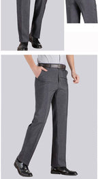 Formal Pants Men's Summer Thin Autumn Thick Black Blue Grey Stretch Bussiness Loose Suit Big Plus Size Office Trousers YYQWSJ
