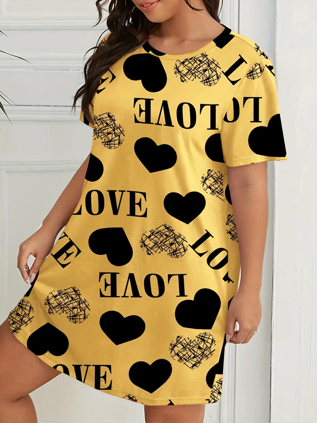 Summer Women's Halter Women's High Stretch Home Nightgowns Big Bust Girl's Dresses Plus Size Loose and Knee Skirt