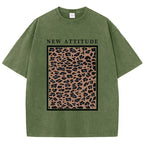 Yosemite National Papk Prints Washed T Shirts Women Cotton T-Shirts Distressed Oversized O-Neck Tops Summer Casual Woman Clothes