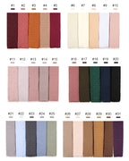 Dot Pom Pom Cotton Hijab Scarves Women Muslim Shawls Big Size Headscarf Wraps Solid Headbands Turbans Bandana Foulard Bufandas