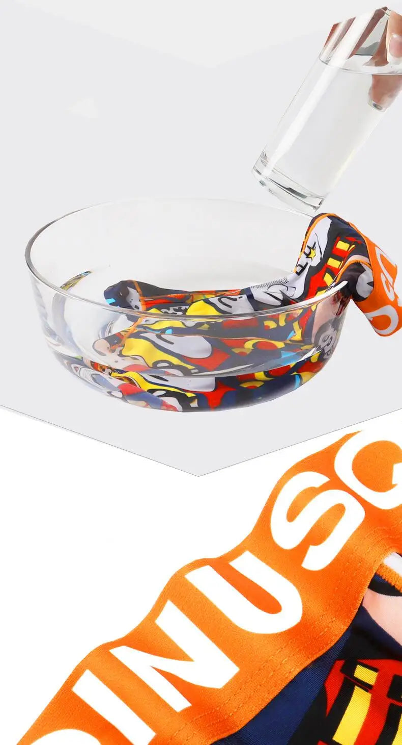 Lightweight Ice Silk Mens Underwear Elastic waistband Boyshorts Cotton 3D-Pouth Youth Boxer shorts Loose Male Boxer Underpants