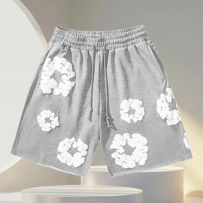 Fashion Pants Men's and Women's American Kapok Floral Pants Breathable and Quick-drying Best Fashion Daily Casual Shorts