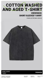 Yosemite National Papk Prints Washed T Shirts Women Cotton T-Shirts Distressed Oversized O-Neck Tops Summer Casual Woman Clothes