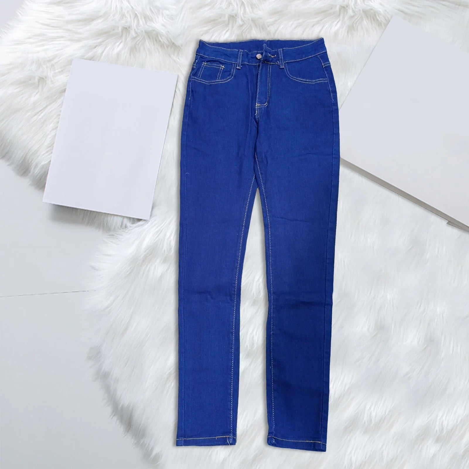 Women High Waist Jeans 2024 Spring Summer Skinny Casual Office Lady Slim Lifting Butt Denim Pencil Pants Female Elastic Trousers