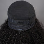 Geeta Half Wigs Human Hair Kinky Curly 3 In 1 Human Hair Wig Seamless Flip Over Half Wig Beginner Friendly Curly Wigs for Women