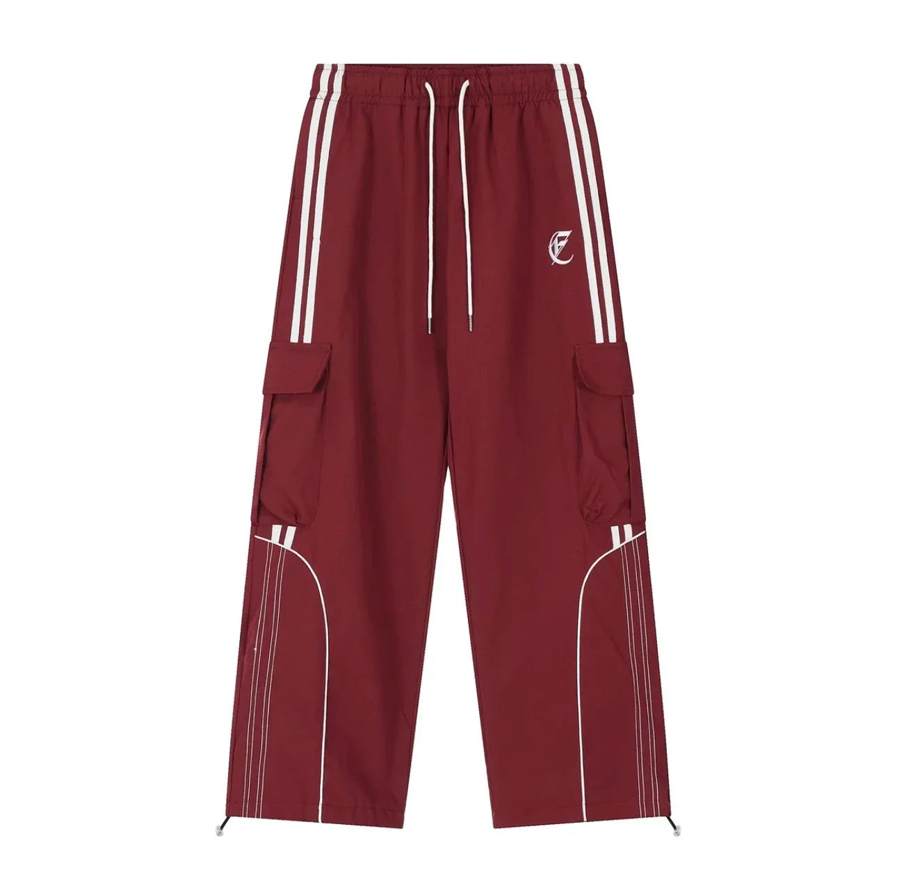 Deeptown Y2k Vintage Streetwear Cargo Pants American Retro Casual High Street Hip Hop Striped Oversize Straight Trousers 2024