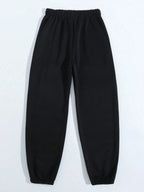 Crucifixion Printing Women'S Autumn Casual Basic Pants Versatile Pocket Drawstring Fashion Trousers Trendy Street Pant Female