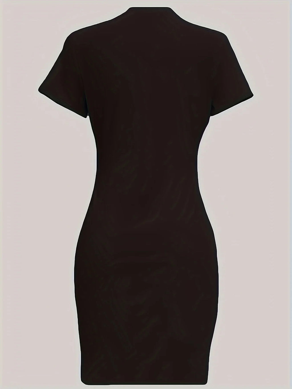 Summer Women's LOS ANGELES Letter Printed Casual Slim Fit Short Sleeve Round Neck Short Mini Dress