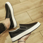 High Quality Brand Men's Genuine Leather Shoes Soft Soles Comfortable Loafers Non Slip Outdoor Men's Flat Shoes Free Delivery