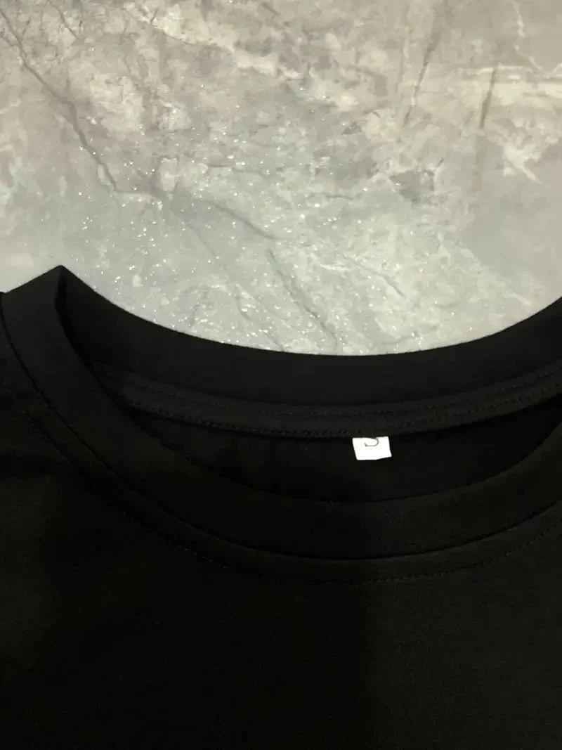 Women's summer casual Q Heart print letter print loose size round neck short sleeved T-shirt dress Oversize Loose   High Street