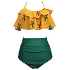 Swimwear For Women Plus Size Bikinis Sets Sexy Bikini Wave Solid Cup Split Cover-up Swimsuit Bathing Suit Women's Swimsuit 2023