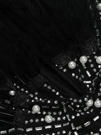 Znaiml Sexy Feathers Rhinestones Backless Diamond Sheer Mesh Bodycon Dresses for Woman Rave Club Birthday Party Night Vestidos