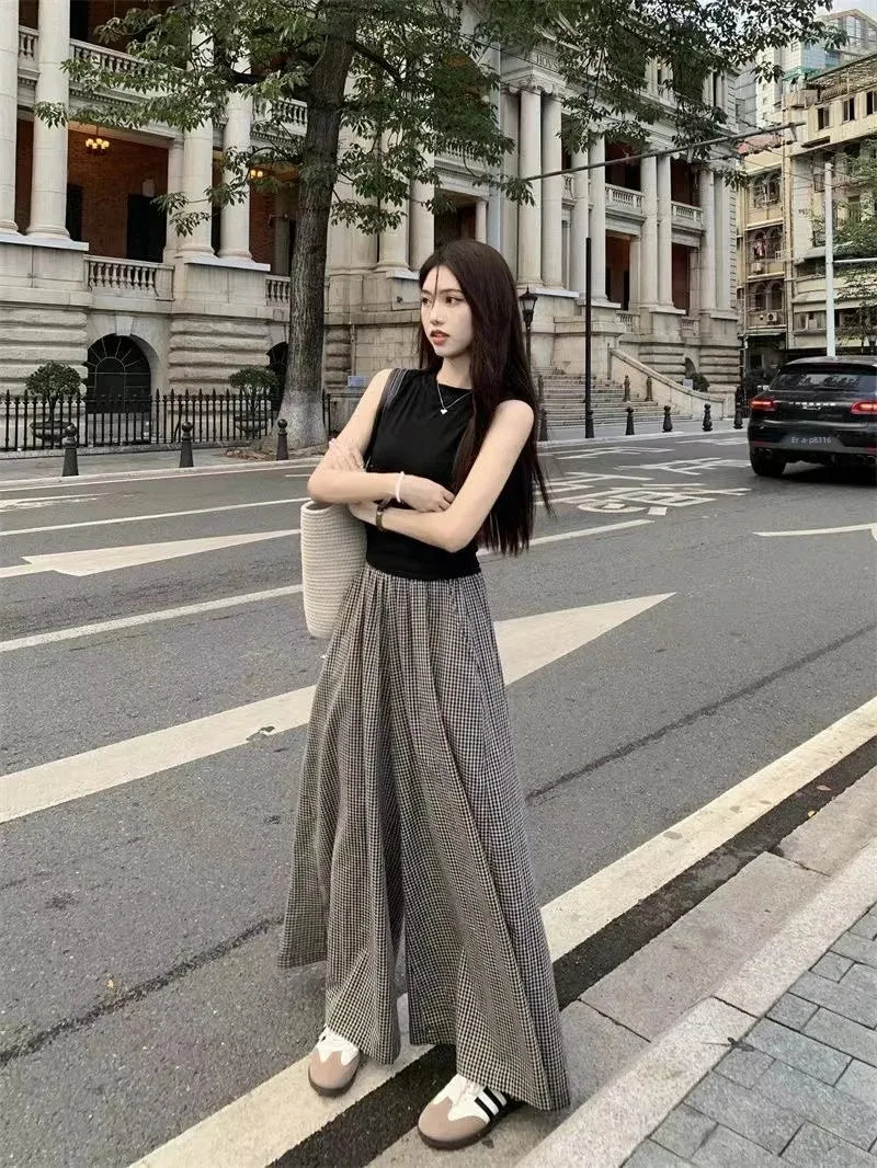 Summer Women's Fashion Slimming Cute Matching Set Conceal Meat Two-Piece Set Cool plus Size Age-Defying Chinese Brand