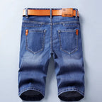 Denim Shorts Men's Summer Thin Straight Classic Designer Business Short Jeans Brand Clothing Stretch Korean Casual Male Shorts