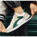 Men Shoes 2025 Summer New Flat Breathable Fashion Lace Up Sneakers Male Comfort Sport Outdoor Running Shoes Zapatillas Hombre