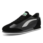 Trend Classic Running Shoes Men Suede Leather Mens Blue Sneakers Comfort Flat Jogging Shoes Man Athletic Shoes zapatillas hombre