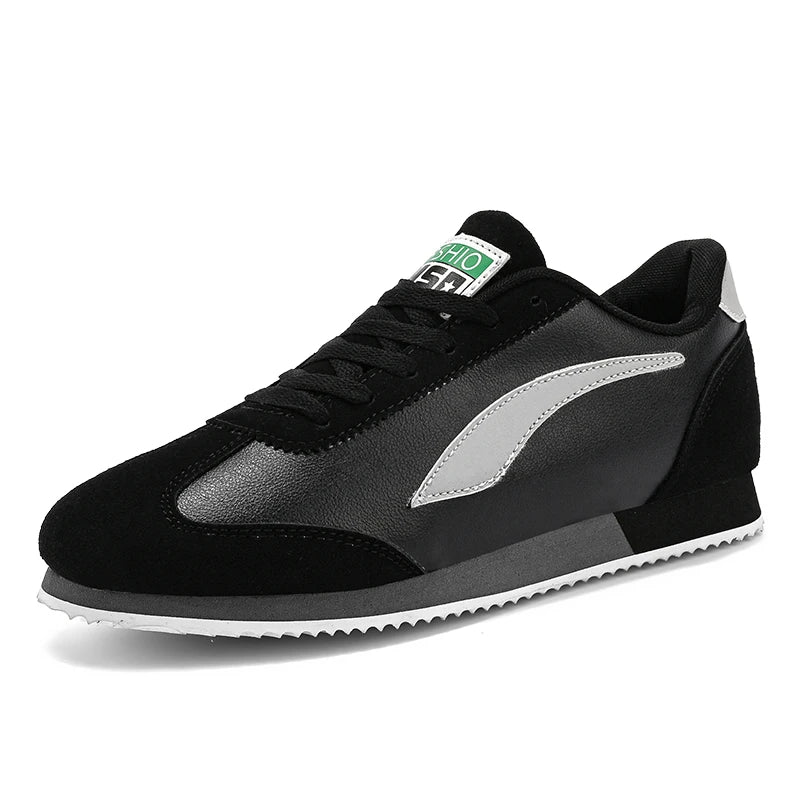 Trend Classic Running Shoes Men Suede Leather Mens Blue Sneakers Comfort Flat Jogging Shoes Man Athletic Shoes zapatillas hombre