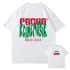 Summer Keinemusik X Pacha T Shirt Men's Women Fashion Streetwear Cotton Short Sleeve Tee Hip Hop Sportwear Oversized Casual Tops