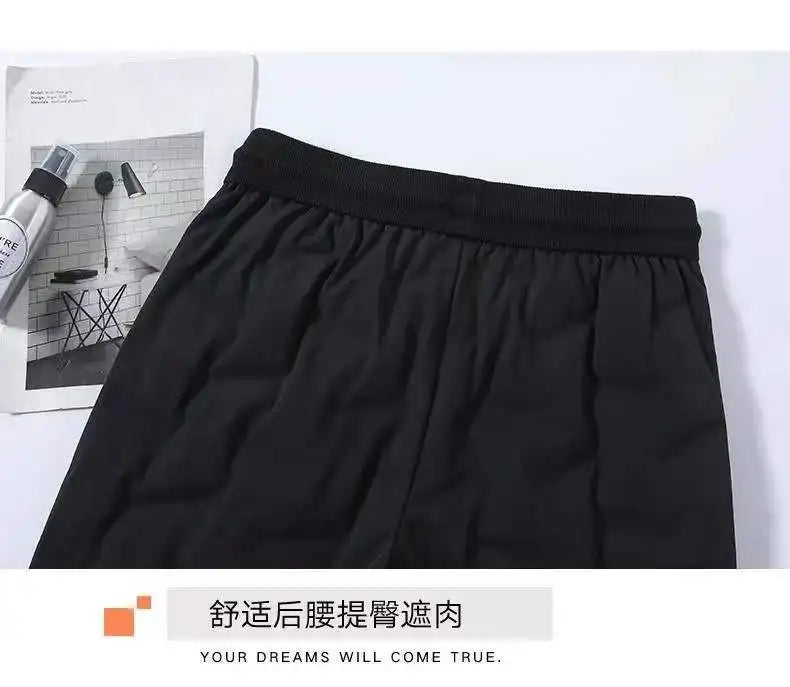 down Bottoming down Cotton Pants Women's New Loose High Waist down Wadded Trousers Women's Fashion Autumn and Winter New