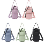 Water Bottle Holder with Strap, Insulation Water Bottle Carrier Bag with Phone Pocket, Water Bottle Sling Bag Crossbody