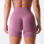 Women High Waist Compression Soft Comfort Seamless Contour Yoga Shorts Summer Outdoor Running Exercise Yoga Running Shorts