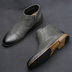 Comfortable Ankle Leather Boots For Men Boots For Men Fashion Brand