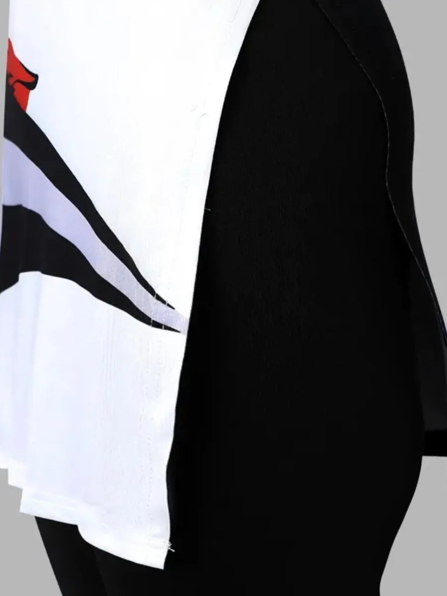 LW Plus Size Two piece set Figure Print Striped Split Pants Set One Shoulder Long Sleeve sexy women suit Streetwear Tracksuit