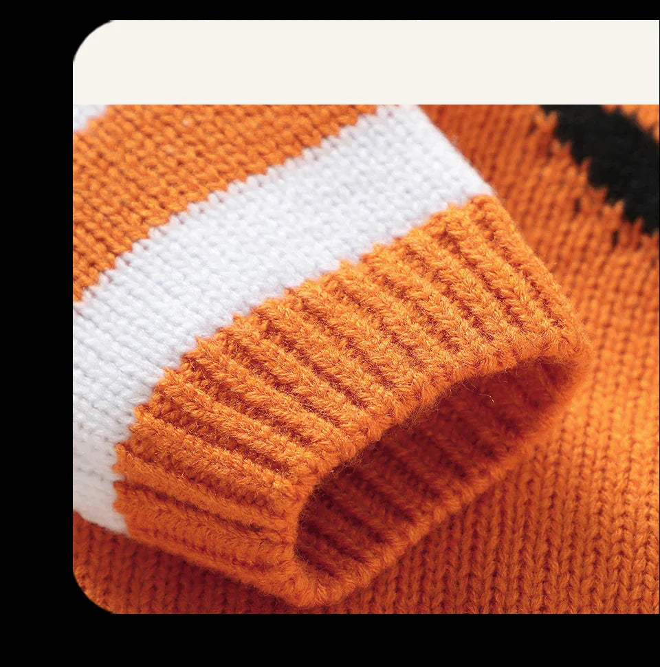 Halloween Baby Bodysuits Pumpkin Knit Newborn Boys Girls O Neck Long Sleeve Onesie Jumpsuits 0-18m Infant Toddler Winter Outfits