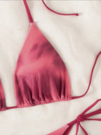 Tie Dye Bikins 2025 Mini Micro String Bikini Women Swimwear Female Swimsuit Two Pieces Bikini Set Halter Bathing Suit Swim Lady