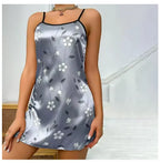 Women Nightdress Sexy Sleepwear Pajamas Nightgowns Slip Skirt Loungewear Nightie Ladies Summer Casual Home Clothes Pyjama Femme