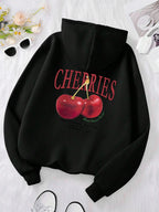Cherries Cosh Valentine Funny Print Hoody Men Women Hip Hop Pullover Hoodie Loose Warm Sweatshirt Fashion Fleece Clothing Couple