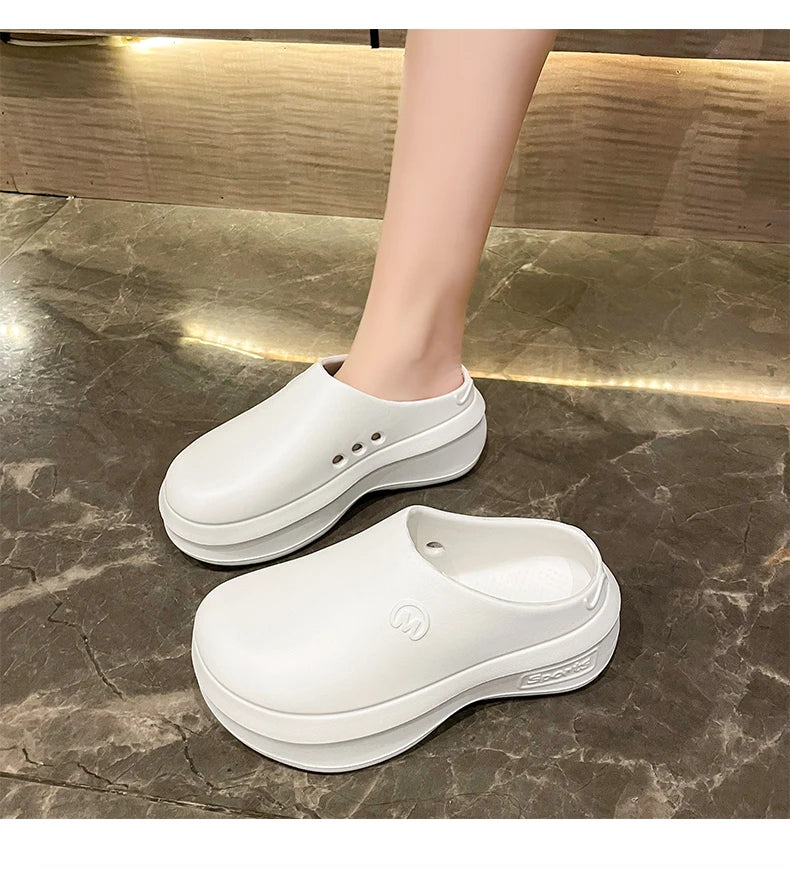 Women Sandals Summer Shoes Cook Work Flip-flop Waterproof Female Sandals Non-Slip Garden EVA Platform Slippers Casual Beach Shoe