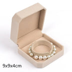 High-end Velvet Jewelry Box Necklace Ring Bracelet Pendant Earrings Storage Wedding Party Gift Box Jewelry Organizer Box Joyero