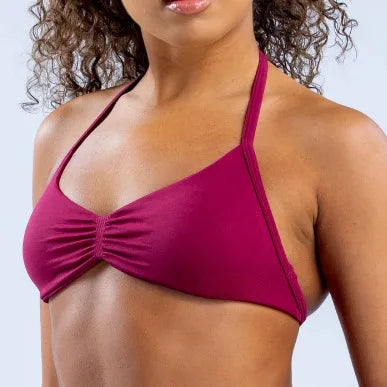 DLOGO With Logo Impact Strappy Bra Top Women High Support Impact Thin Strap Halter Sport Seamless Bras Scrunch Workout Yoga Tank