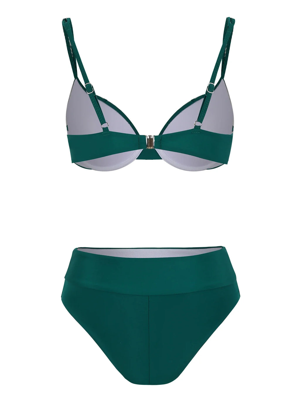 Cheap Push Up Bikinis Women Swimsuits  Solid Padded Women Swimwear Vintage Female Swimsuit High Waist Biquini Bathing Suit