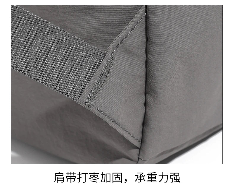 Water - resistant double - shoulder backpack. It has a large capacity, is lightweight and casual. Made of wrinkled and washed ny