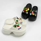 Fashionable and Versatile Cartoon Summer Beach Sandals Outdoor Thick-Soled Heightening Sandals E20