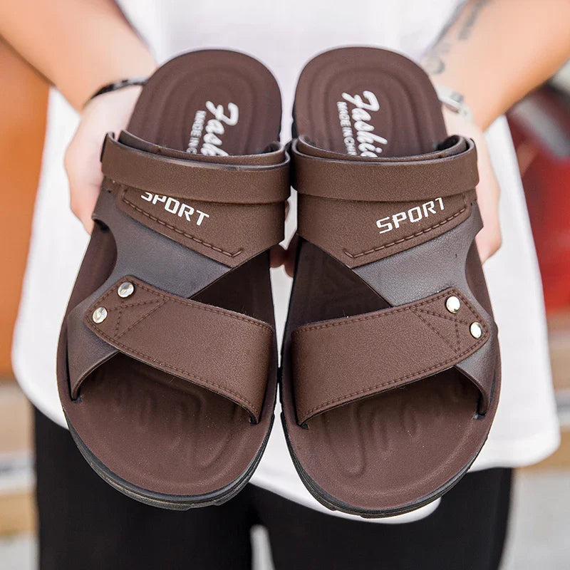 Fashion Sandals Men Summer Slip On Casual Slippers Outdoor Beach Shoes Male Classic Men's Sandals Slippers
