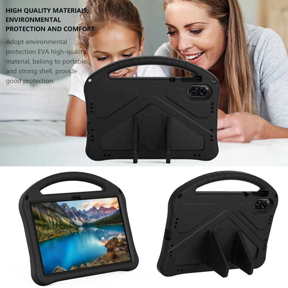 For Honor Pad X9 2023 11.5 inch Case EVA Foam Portable Hand Holder Kids Safe Shockproof Stand Tablet Cover