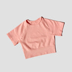 WAREBALL Women Yoga Shirts Short Sleeve Crop Top Gym Tops Fitness Running Workout Sport T-Shirts Sports Wear