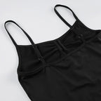 Summer Women Solid Sports Camisole Jumpsuit Sexy Backless Tight Elastic Vest Fitness Yoga Suit