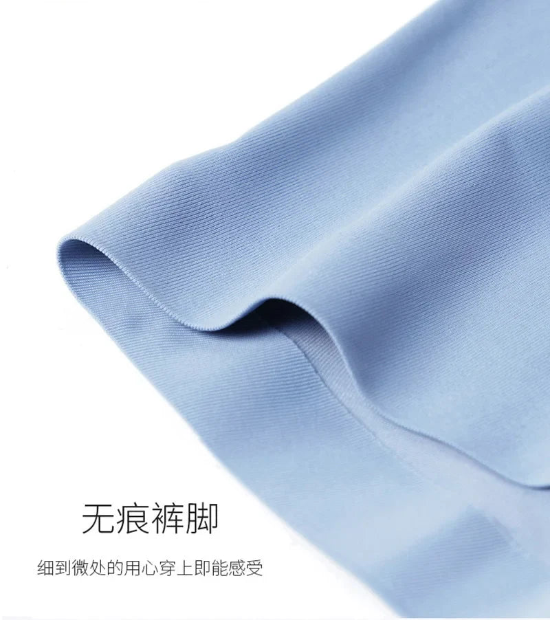 High Quality Men's Ice Silk Underwear Summer Thin Breathable Seamless Panties Sexy Male Underpants Plus Size Boxer Shorts